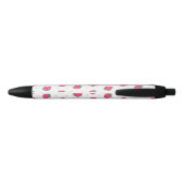 Noir Stylo Fun Fraise Personnalisable (Dos)