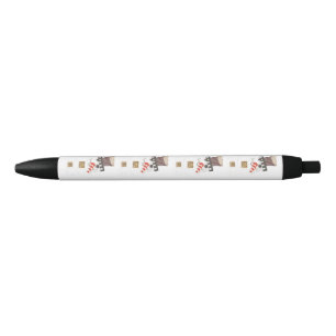 Noir Stylo géant de bonhomme de neige