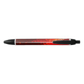 Noir Stylo géométrique en rouge vif et beige (Dos)