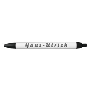 Noir Stylo Hans-Ulrich