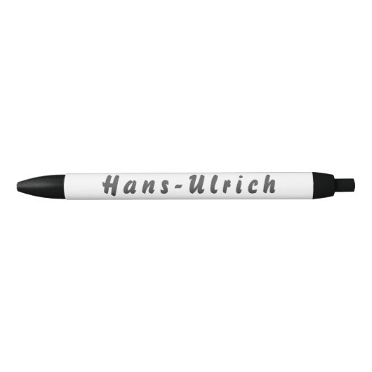 Noir Stylo Hans-Ulrich (Devant)