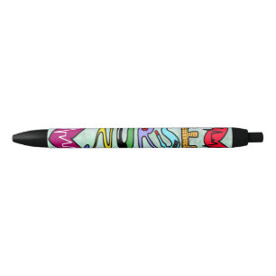 Noir Stylo Infirmier Coloré