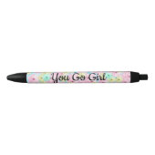 Noir Stylo Inspirationnel rose Floral (Devant)