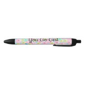 Noir Stylo Inspirationnel rose Floral (Bas)