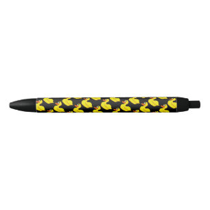 Noir Stylo jaune de canard