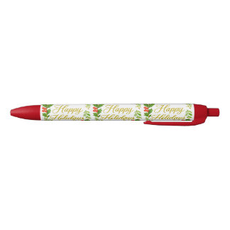 Noir Stylo 'Joyeuses Fêtes'