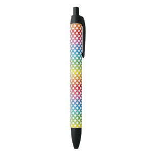 Noir Stylo lesbien gai d'arc-en-ciel de fierté de