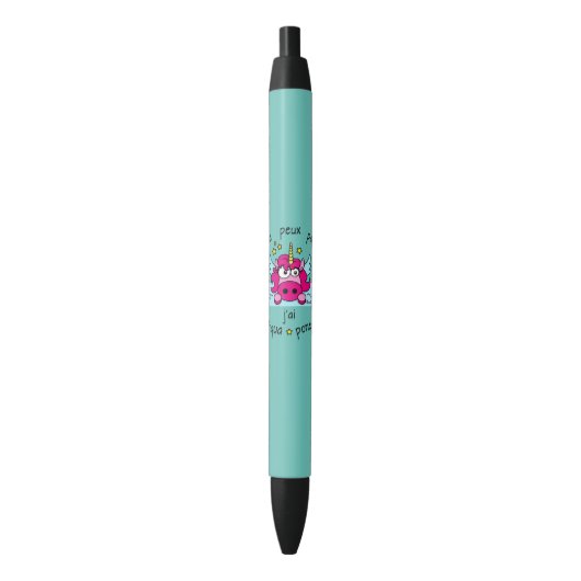 Noir Stylo "Licorne, Aquaponey" (devant Vertical)