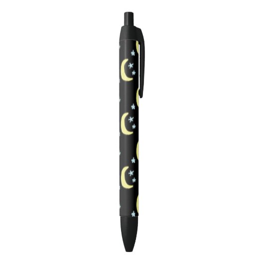 Noir Stylo Lune (Noir & Jaune Doux) (Bas (Vertical))