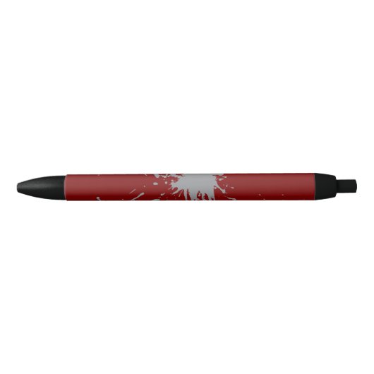 Noir Stylo Marron Argent Classique Encre Noire (Devant)