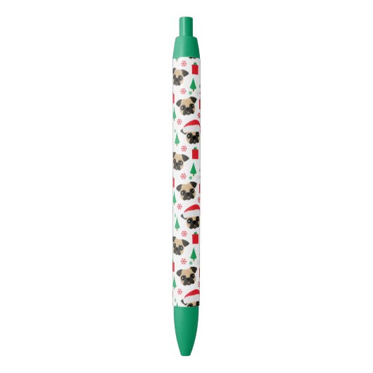 Noir Stylo mignon de carlin de Noël (devant Vertical)