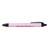 Noir Stylo minimaliste rose rétro (Haut)