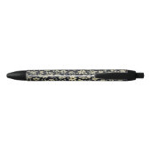 Noir Stylo Mon jardin bleu foncé (Dos)