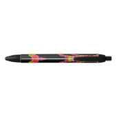 Noir Stylo monogramme personnalisé Hawaii Lei (Dos)
