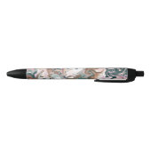 Noir Stylo Motif Abstrait en marbre - Design moderne (Bas)