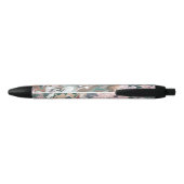 Noir Stylo Motif Abstrait en marbre - Design moderne (Dos)