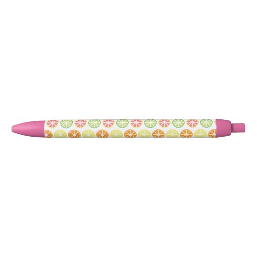 Noir Stylo Motif Citrus (Devant)