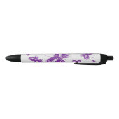 Noir Stylo Motif papillon pourpre (Bas)