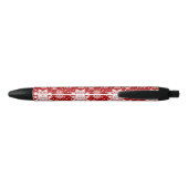 Noir Stylo Motif sans couture (Dos)