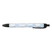 Noir stylo motif-vérificateur bleu funky (Bas)