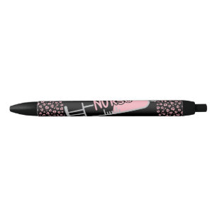 Noir Stylo Nourriture Rose Cute