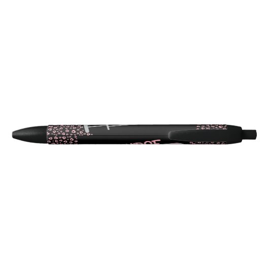 Noir Stylo Nourriture Rose Cute (Dos)