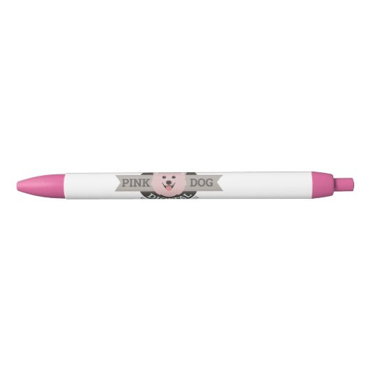 Noir Stylo numérique Pink Dog (Devant)