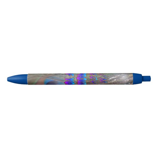 Noir Stylo Pacock Fiers Plumes de Graduation (Devant)