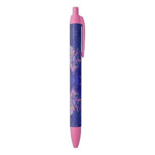 Noir Stylo papillon cardiaque