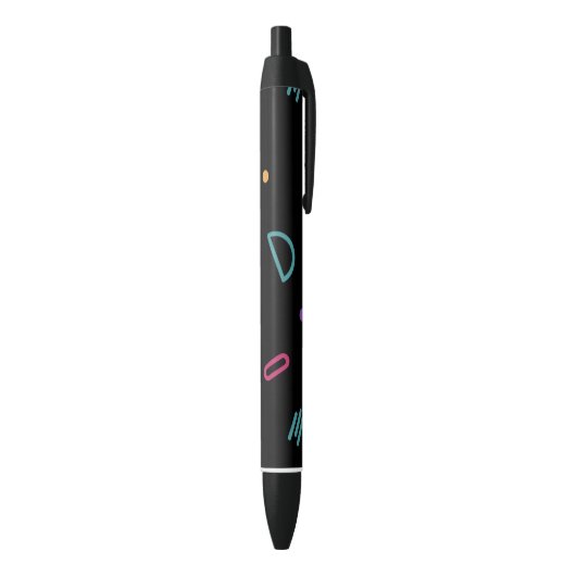 Noir Stylo Pastel Doodle Minimaliste (Bas (Vertical))