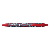 Noir Stylo Patriotique Rouge Blanc et Bleu (Dos)