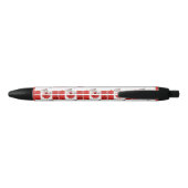 Noir Stylo personnalisé à encre noire avec drapeau du C (Dos)