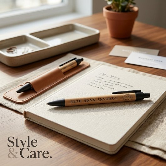 Noir Stylo personnalisé avec logo – Promouvez votre mar