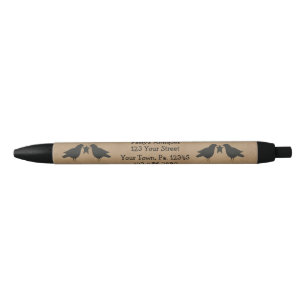 Noir Stylo personnalisé Crows primitifs