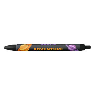 Noir Stylo personnalisé d'aventure dans l'espace extra-