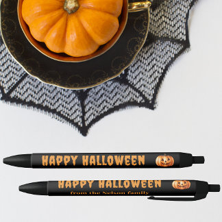 Noir Stylo personnalisé de traitement de bonne Hallowee