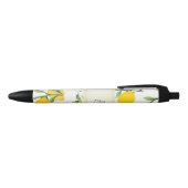 Noir Stylo personnalisé d'impression de citron (Haut)
