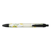 Noir Stylo personnalisé d'impression de citron (Dos)