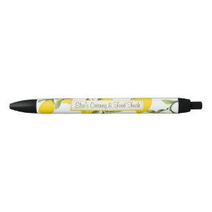 Noir Stylo personnalisé d'impression de citron