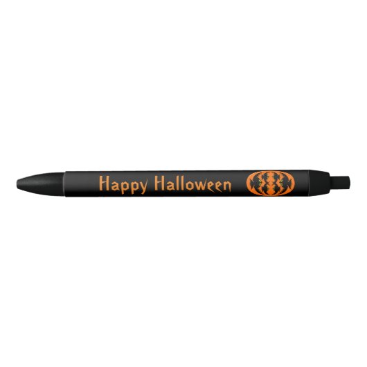 Noir Stylo personnalisé Halloween Crows (Devant)