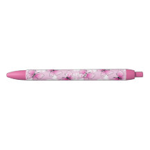 Stylo personnalisé papillon rose mignon kawaii