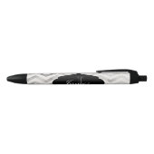 Noir Stylo personnalisé par chevron fait sur commande (Haut)