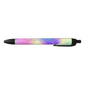 Noir Stylo personnalisé promotionnel en opale iridescen (Bas)