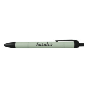 Noir Stylo Personnalisé Vert Sauge