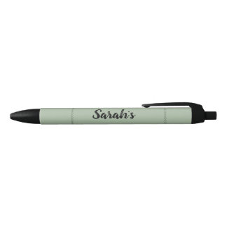 Noir Stylo Personnalisé Vert Sauge