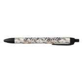 Noir Stylo photo personnalisé noir, encre noire (Bas)