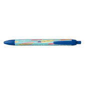 Noir Stylo Planche de Surf Bleue (Dos)