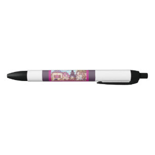 Noir Stylo Pointilliste Inspiré Paris Eiffel