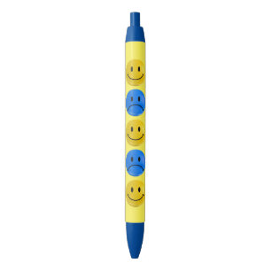 Noir Stylo polaire de Bi triste heureux