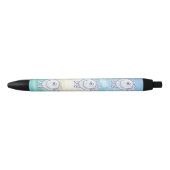 Noir Stylo Pom Pom Blanc Cute (Devant)